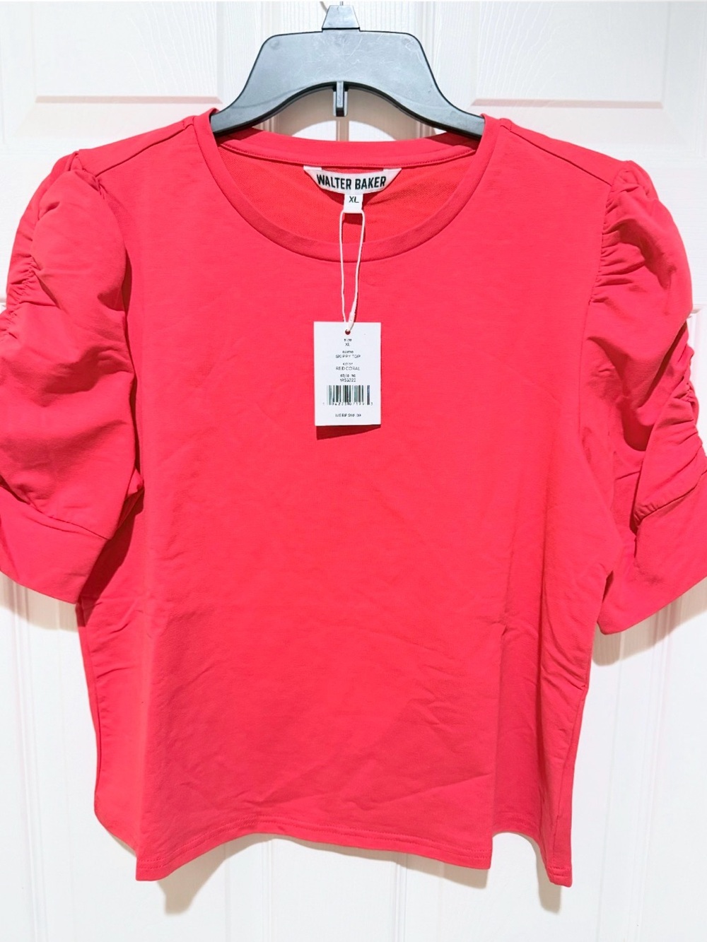 Walter Baker Red Top with Ruffle sleeves